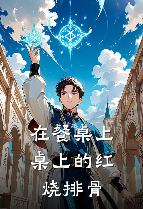 在餐桌上桌上的红烧排骨是