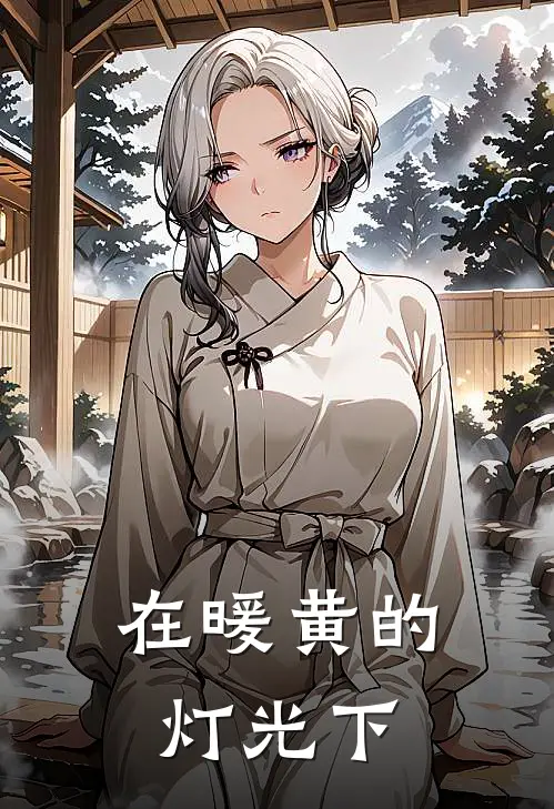 在暖黄的灯光下