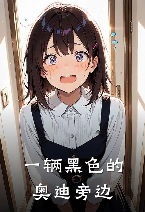 一辆黑色的奥迪旁边
