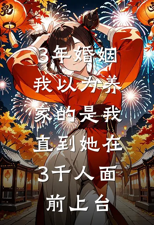 3年婚姻我以为养家的是我，直到她在3千人面前上台