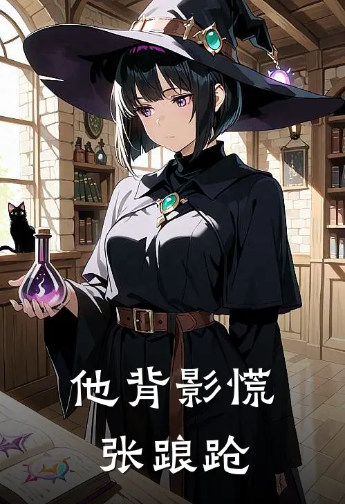 他背影慌张踉跄