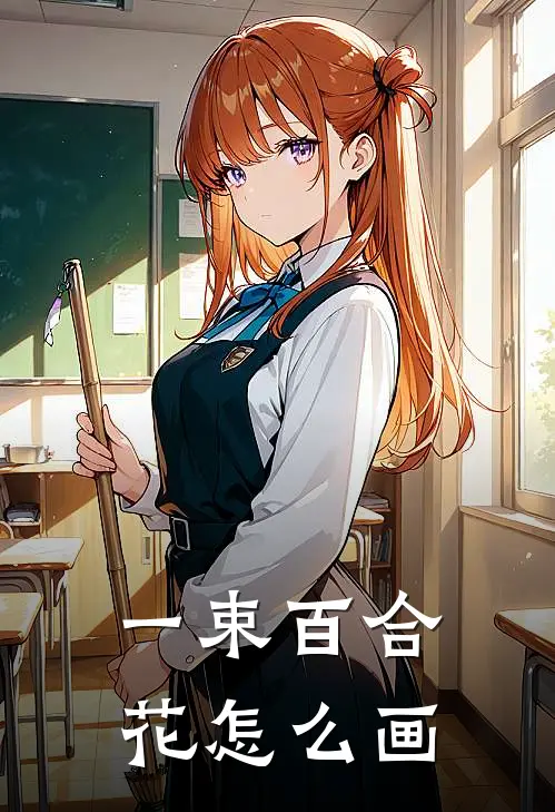 一束百合花怎么画