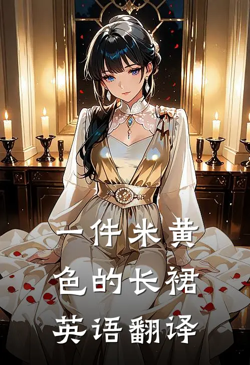 一件米黄色的长裙英语翻译