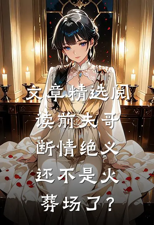 文章精选阅读前夫哥断情绝义，还不是火葬场了？